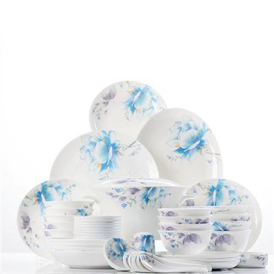 星星影院灯草和尚48头聆听花开骨瓷礼品餐具套装